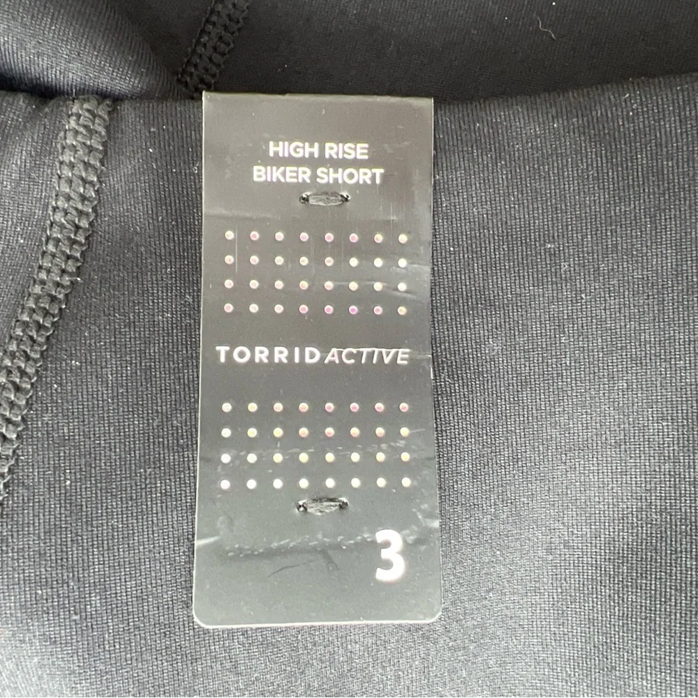 Torrid Active Womens Black Minimalist Casual Athletic Workout Biker Shorts|Sz:3X - Picture 13 of 15